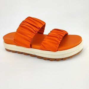 Sorel Roaming Sunnyside Women's Size 7.5 US Leather Orange Sandals NL4718-806